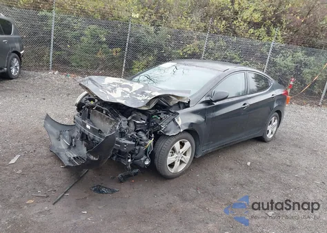 2013 Hyundai Elantra Gls from USA, damaged, VIN KMHDH4AE5DU649122